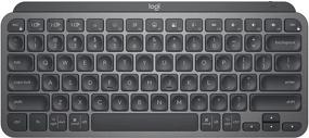 img 4 attached to Logitech MX Keys Mini - Compact Wireless Illuminated Keyboard with Backlit Bluetooth, USB-C - Compatibility with Apple macOS, iOS, Windows, Linux, Android - Graphite, Metal Build