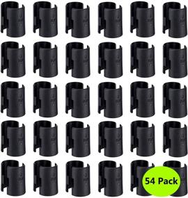 img 3 attached to 🔒 54-Pack Shelf Lock Clips for 1" Diameter Post - Wire Shelving Sleeves, Metro, Thunder Group, Alera, Honey Can Do, Eagle, Regency, Winco,Advanced Tabco, and More - Easy-to-Find Wire Shelf Clips