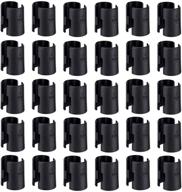 🔒 54-pack shelf lock clips for 1" diameter post - wire shelving sleeves, metro, thunder group, alera, honey can do, eagle, regency, winco,advanced tabco, and more - easy-to-find wire shelf clips logo