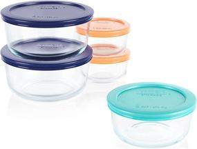 img 2 attached to Practical Storage Solution: Pyrex Simply Store 10 Piece Set with Vibrant Colored Lids