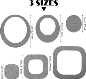 img 2 attached to 20 Sheet Adhesive Bath Treads: Oval Bathtub Stickers for 🛁 Non-Slip Safety - Square Traction, Adhesive Decals for Showers, Pools, Boats, Stairs