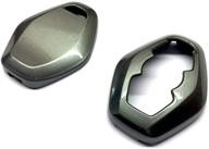 🔑 gloss metallic grey remote key cover for bmw diamond remote key: enhanced protection case for e46, e39, e38, z3, z4, e83, e53 logo