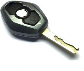 img 2 attached to 🔑 Gloss Metallic Grey Remote Key Cover for BMW Diamond Remote Key: Enhanced Protection Case for E46, E39, E38, Z3, Z4, E83, E53