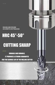 img 1 attached to High-Performance Carbide Tungsten Flutes Milling Straight: Precision Cutting Tool for Superior Results
