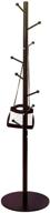 🧥 iron coat rack freestanding: standing hat rack stand with eight hooks - ideal for coats, hats, umbrellas, clothes, scarves in home & office (black) logo