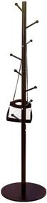 img 4 attached to 🧥 Iron Coat Rack Freestanding: Standing Hat Rack Stand with Eight Hooks - Ideal for Coats, Hats, Umbrellas, Clothes, Scarves in Home & Office (Black)