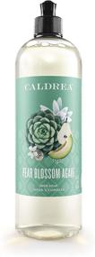 img 4 attached to Caldrea Dish Soap: Eco-Friendly Biodegradable Dishwashing Liquid with Soap Bark and Aloe Vera, Pear Blossom Agave Scent, 16 oz (Packaging May Vary)