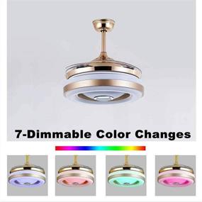 img 1 attached to Bluetooth ONEKISS Chandelier Retractable Invisible