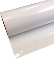 🔥 thermoflex plus: 15" roll iron on heat transfer vinyl - htv white, 5 feet - premium quality, easy application logo