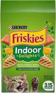 🐱 purina friskies, сухой корм для кошек indoor delights - 12,6 фунтов (4 x 3,15 фунта) логотип