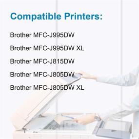 img 3 attached to 🖨️ Upgraded DOUBLE D LC3033 Ink Cartridges - Compatible Replacement for Brother LC3033XXL, Works with MFC-J995DW, MFC-J995DWXL, MFC-J805DW, MFC-J805DWXL, MFC-J815DW Inkjet Printer, 4 Pack (1BK, 1C, 1M, 1Y)