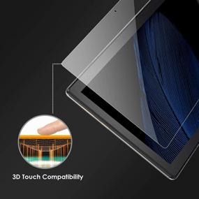 img 1 attached to 📱 【2 упаковки】DETUOSI Защитное стекло для планшета Lenovo Smart Tab M10 10.1" 2018 (Модель: TB-X605F) - Легкая установка, подходит для чехлов, антипятновое закаленное стекло - НЕ подходит для M10 2019 (TB-X505F)