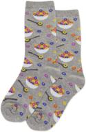 🧦 quirky hot sox kids cereal crew socks: fun-filled footwear! logo