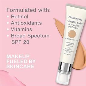 img 3 attached to 🌞 Neutrogena Healthy Skin Anti-Aging Perfector: Tinted Facial Moisturizer with Retinol, SPF 20