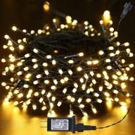 🎄 82ft led christmas twinkle lights with timer, 8 lighting modes, indoor outdoor fairy string lights - warm white, connectable for xmas tree, party, garden, yard decoration logo