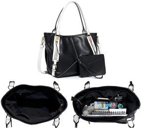 img 1 attached to 👜 Stylish and Functional Fashion Handbags: Women's Shoulder Satchel with Wallet - Perfect for Any Occasion!