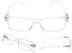 img 3 attached to Convenient 6-Pack Reading Glasses: Spring 👓 Hinge Comfort Readers with Bonus Sun Readers