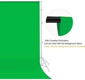 img 2 attached to Lidlife 6x9 ft Green Screen Backdrop: Perfect Polyester Fabric Background for Photography & Video Studio (Stand NOT Included)