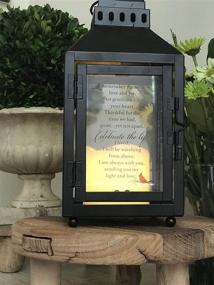 img 2 attached to 🕯️ Embrace the Memory: Celebration of Life Memorial Lantern - A Heartwarming Bereavement & Sympathy Gift (Black)