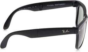 img 2 attached to 🕶️ Fashionably Foldable: Explore Ray Ban RB4105 Wayfarer Folding Sunglasses