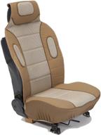 🚗 eurow sideless sport mesh seat cover - tan, set of 2 logo