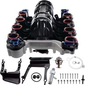 img 4 attached to 🚚 Ford F150 F-150 E-150 E-250 Lobo 2007-2008 Upper Intake Manifold Kit - Replacement Set with Gaskets (4.6L VIN:W)