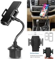 📱 galaxy wireless car cup holder phone mount - longer neck &amp; 360° rotatable cradle for iphone x xs max xr 8 plus 7 7+ 6s 6 se, galaxy s10e/s10/s10 plus/s9/s8/s7 edge s6 note 9/8, smartphones, gps, and more logo