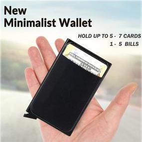 img 2 attached to 🧳 Sliding Minimalist Men's Accessories: Protective Business Blocking Wallets, Card Cases & Money Organizers