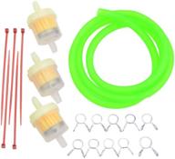 🔍 goofit топливный фильтр со скобками пружины - универсальный фильтр для мотоциклов и скутеров с внутренним диаметром - пакет зеленых трубок для бензинового масла - совместим с карманными мотоциклами логотип