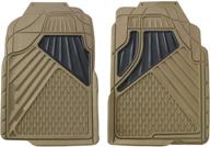 11179042 heavy duty full size 🏞️ beige floor mats (2-piece set) by go gear logo