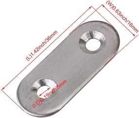 img 1 attached to 🔧 RDEXP Stainless Brackets Mending Joining: Sturdy & Reliable Support for Various Applications