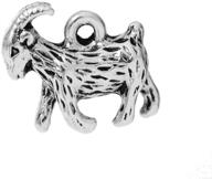 🐑 20pc antiqued silver alloy easter goat sheep charms pendants 17x13mm - pepperlonely logo