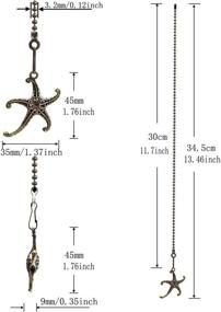 img 3 attached to Aisicondan - Звездные рыбки-подвески с разъемом (бронза)