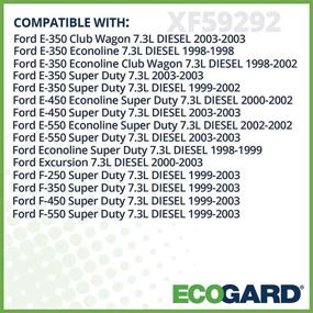 img 2 attached to ECOGARD XF59292 Премиум дизельный топливный фильтр для Ford F-250 Super Duty 7.3L дизель (1999-2003), F-350 Super Duty 7.3L дизель (1999-2003), Excursion 7.3L дизель (2000-2003)