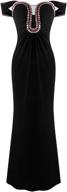 shoulder-length formal women's clothing from angel fashions logo