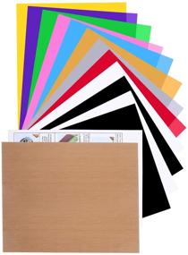 img 4 attached to Flasoo 12 Pack HTV Heat Transfer Vinyl Bundle for T-Shirts with Teflon Sheet - Perfect for Heat Press