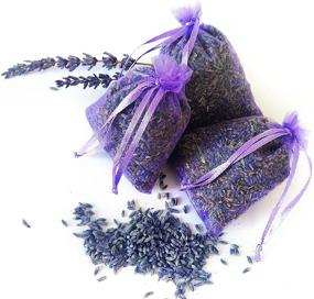 img 4 attached to 🌸 Lavender Sachet Bags – Set of 16 Premium Grade Dried Lavender Filled Sachets for Drawers, Closets, Bridal Showers, and Home Fragrance – Closet Deodorizer and Freshener