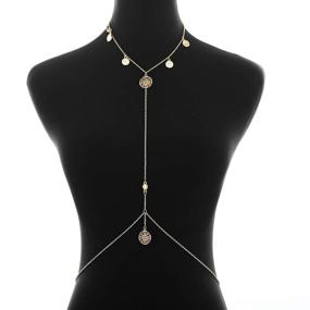 img 1 attached to Bomine Harness Jewelry Necklace Bikini Women's Jewelry and Body Jewelry