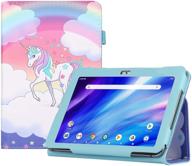 🦄 durable unicorn case for pritom tronpad m10, qunyico y10, and vucatimes n10 tablets - 10 inch tablet case logo