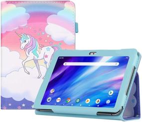 img 4 attached to 🦄 Durable Unicorn Case for Pritom Tronpad M10, qunyiCO Y10, and VUCATIMES N10 Tablets - 10 Inch Tablet Case