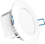 🔆 sunco lighting 4 inch slim led downlight with integrated junction box - 10w=60w, 650 lumens, dimmable, 2700k soft white, recessed jbox fixture - ic rated, energy star & etl certified - easy retrofit installation логотип