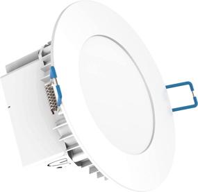 img 4 attached to 🔆 Sunco Lighting 4 Inch Slim LED Downlight with Integrated Junction Box - 10W=60W, 650 Lumens, Dimmable, 2700K Soft White, Recessed Jbox Fixture - IC Rated, Energy Star & ETL Certified - Easy Retrofit Installation