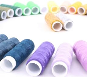 img 2 attached to 🧵 Polyester Sewing Thread: 39 Colors for Industrial and Hand Stitching