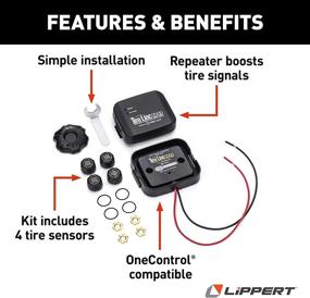 img 3 attached to 🚐 Компоненты Lippert - Tire LINC TPMS: Cистема мониторинга давления и температуры шин для домов на колесах с датчиками и ретранслятором