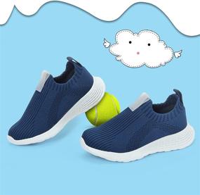 img 1 attached to 👟 ZHILETAO Kids Sneakers: Lightweight Mesh Slip On Running Shoes for Boys & Girls - Breathable Tennis Shoes for Toddlers, Little Kids, and Big Kids