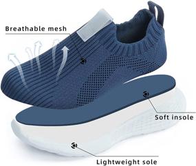 img 2 attached to 👟 ZHILETAO Kids Sneakers: Lightweight Mesh Slip On Running Shoes for Boys & Girls - Breathable Tennis Shoes for Toddlers, Little Kids, and Big Kids