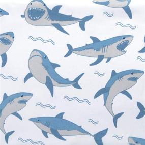 img 2 attached to 🦈 Fearlessly Dream with Sleeping Partners Kids 3PC Twin Size Shark Sheet Set