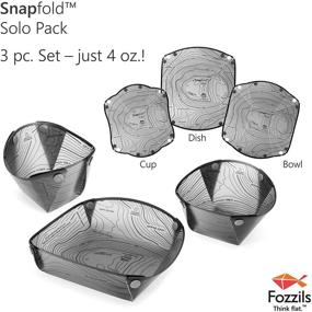 img 3 attached to Фоззилс Snapfold Solo Pack Bowl / Бытовые принадлежности