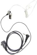 xfox m1pe0401 fbi style 1pin ptt clear acoustic coil tube 1 wire earpiece headset for motorola talkabout md200tpr mh230r mr350r ms350r mt350r mg160a mh230tpr ms350r mj270r walkie talkies 1-pin logo