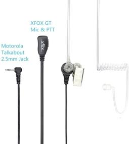 img 3 attached to XFOX M1PE0401 FBI Style 1Pin PTT Clear Acoustic Coil Tube 1 Wire Earpiece Headset For Motorola Talkabout MD200TPR MH230R MR350R MS350R MT350R MG160A MH230TPR MS350R MJ270R Walkie Talkies 1-Pin